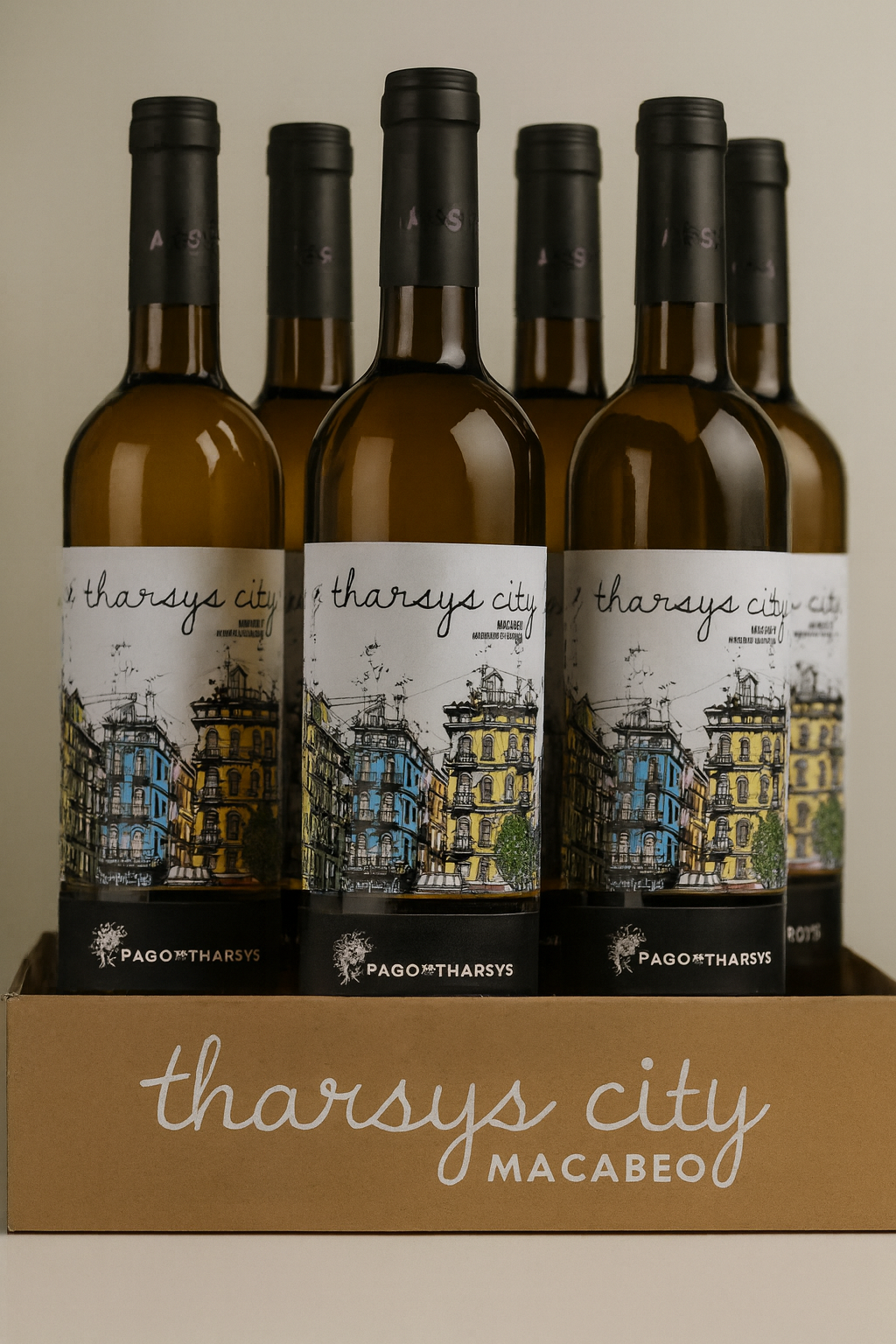CAJA DE 6 BOTELLAS - THARSYS CITY MACABEO 2023